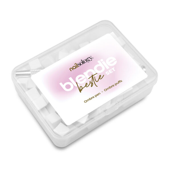 Ombre käsnade komplekt metallist pintsettidega — изображение 2